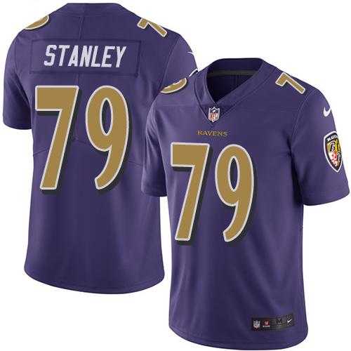 Nike Men & Women & Youth Ravens 79 Ronnie Stanley Purple Color Rush Limited Jersey,We sell and wholesale Nike Men & Women & Youth Ravens 79 Ronnie Stanley Purple Color Rush Limited Jersey on line form chian!